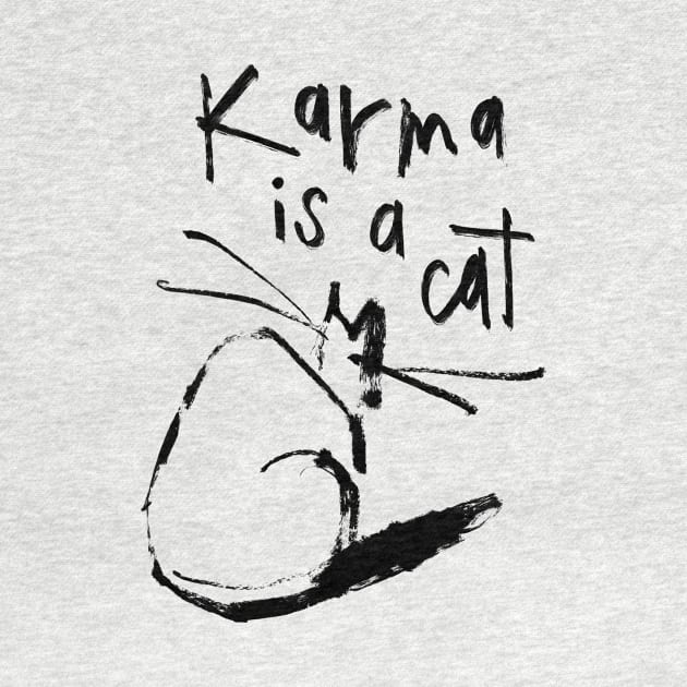 Karma is a Cat by Shelley Johannes Art